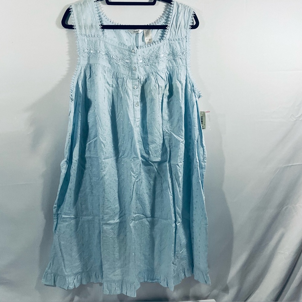 Adonna Light Blue Embroidered Top gown